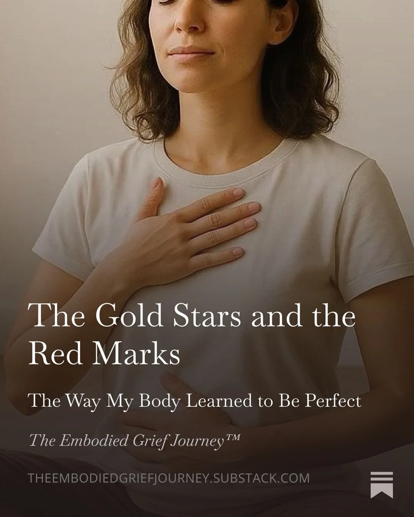 I didn&rsquo;t learn perfectionism as a personality trait.
 I learned it as a way to feel safe.

As a kid, it looked like gold stars and report cards that said &ldquo;a pleasure to have in class.&rdquo;
 It looked like trying to get everything right&