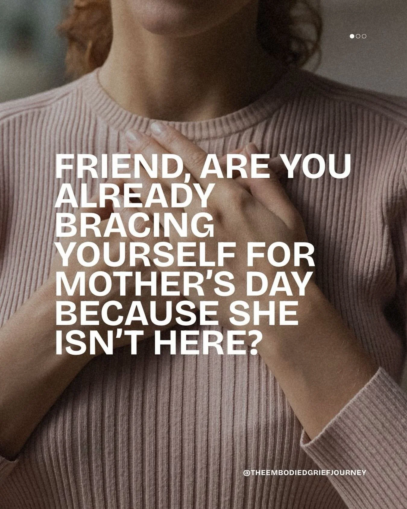 Friend, are you already bracing yourself for Mother&rsquo;s Day because she isn&rsquo;t here?

Maybe you felt it this morning.

A quiet tightening in your chest. A subtle dread in the grocery aisle. An ache when you saw the pastel cards lined up like