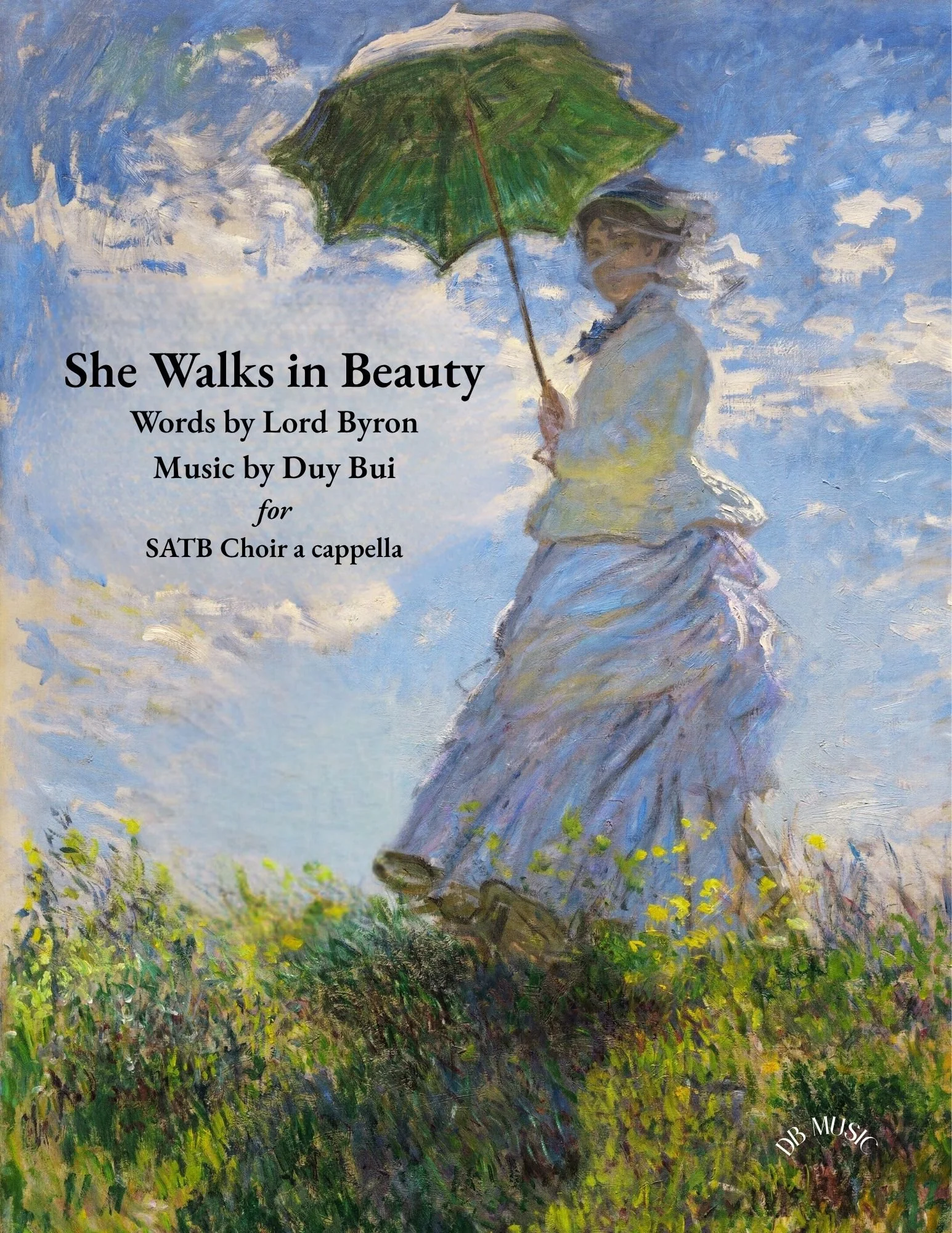 She Walks In Beauty— 20 Choral Copies (Coming Soon)