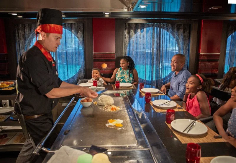 Izumi Japanese restaurant aboard Royal Caribbean’s Wonder of the Seas