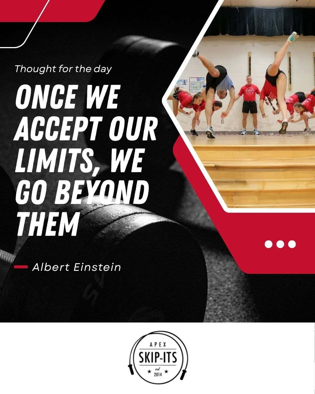 Tonight was the last night of our Fall Clinic ✨ and it couldn’t have ended better! The show was outstanding, and we closed it out with this thought for the day:
💭 “Once we accept our limits, we go beyond them.” – Albert Eins