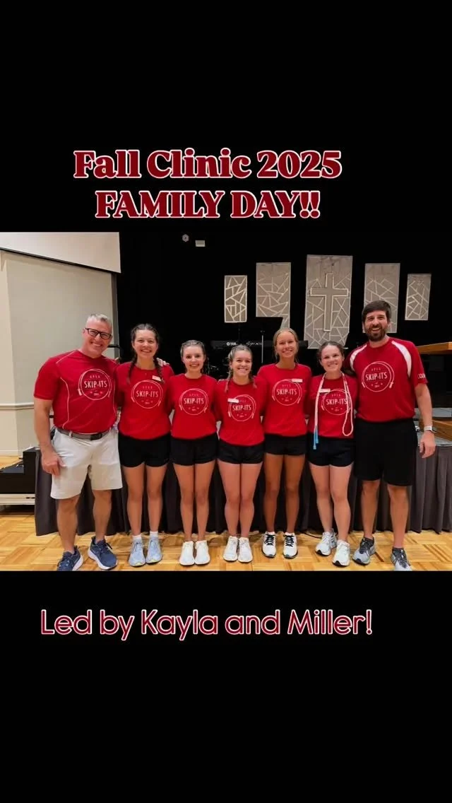 Last Thursday, our 2025 Fall Clinic sadly came to an end, but we had a such a blast rounding it out at Family Day! We had family double dutch, camper single routines, and even a performance from the coaches!!
Remember, tryouts are next Thursday (Sep