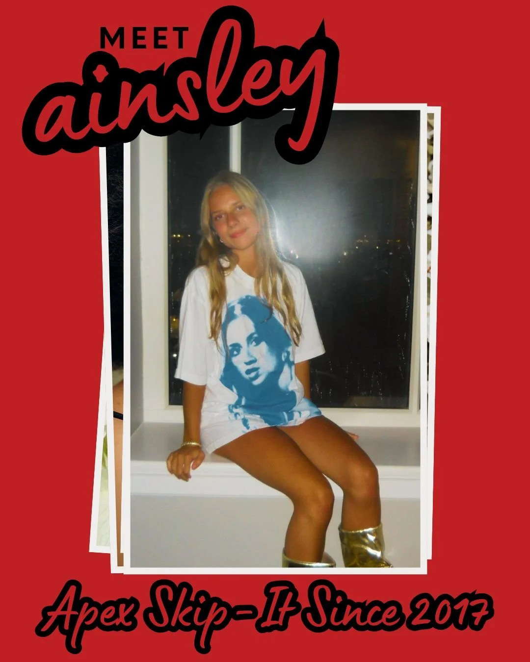 Ainsley has been jumping with Skip-Its since 2017 and serves as a captain and mentor. She loves any type of double under and mamba, while her toughest skills include T.J. and single-rope mule kick. Ainsley thinks performing in Greece would be an incr