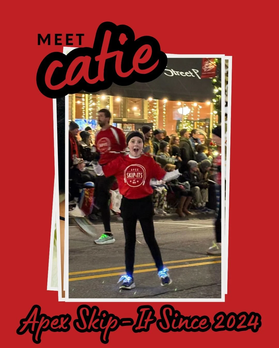 Catie joined Skip-Its in 2024 and is part of the Munchkin crew! She enjoys Snake and Toad, has a hidden talent for hula hooping, and would love the superpower of jumping really high. Her favorite snack is Life cereal, and a fun fact is that she has f