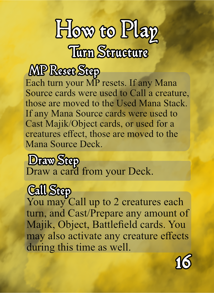 Pg 16 - How to Play [Turn Structure]