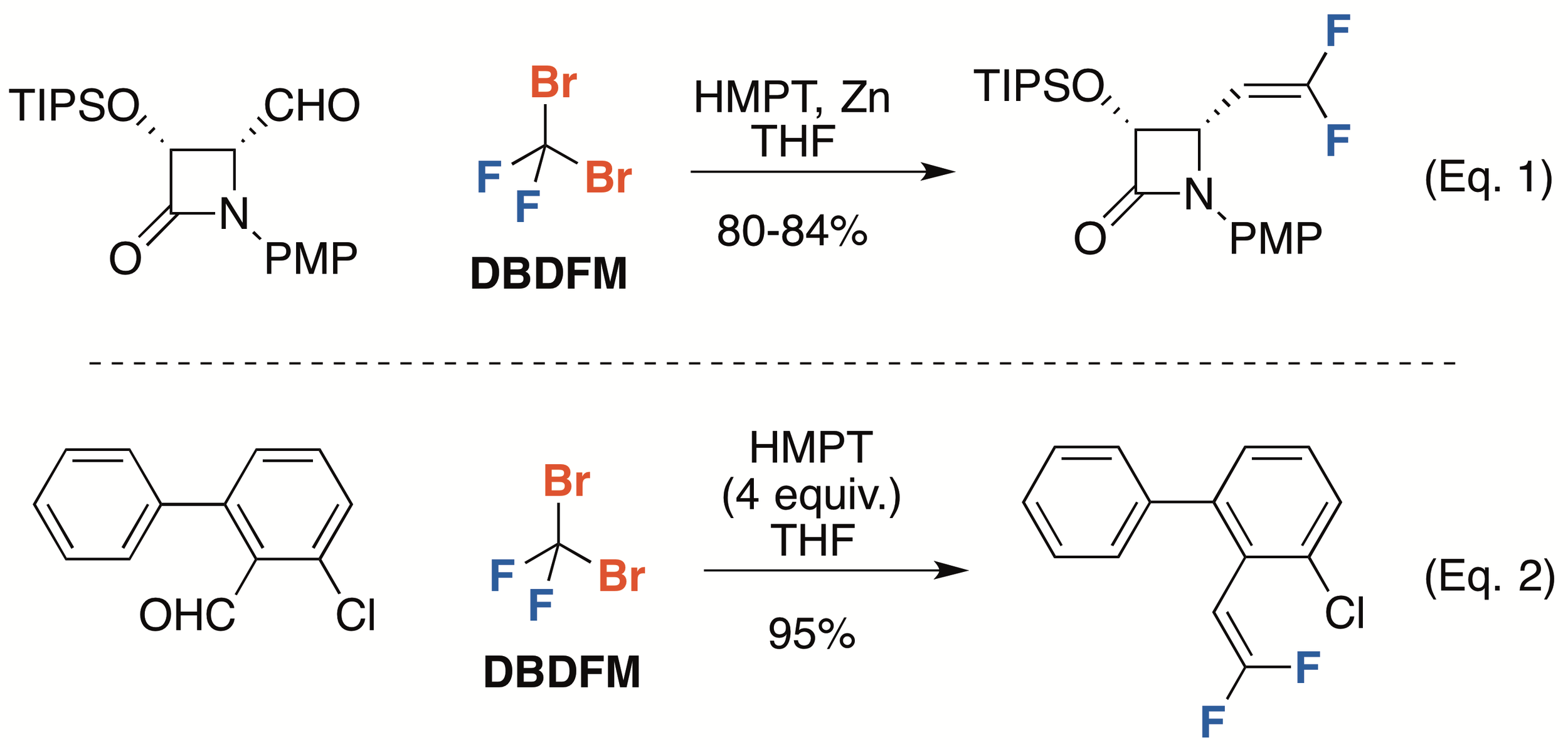 J. Fluorine Chem. 2012, 143, 177-198 (Eq. 1); J. Fluorine Chem. 2015, 179, 106-115(Eq. 2).
