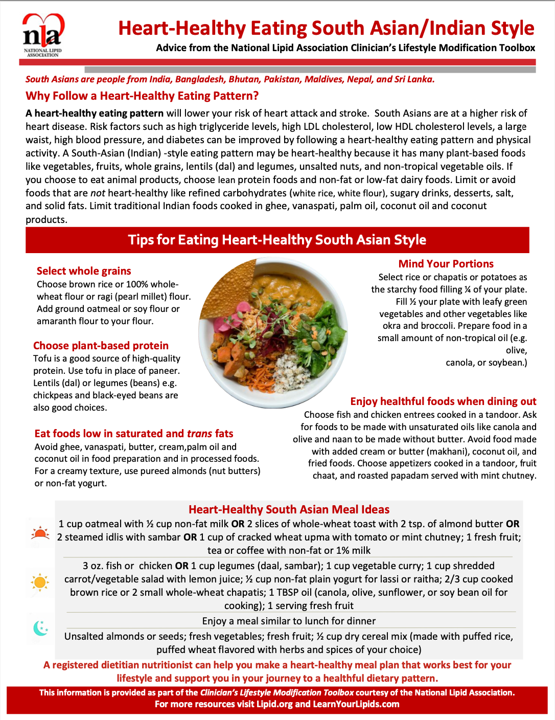 Heart-Healthy Eating South Asian/Indian Style