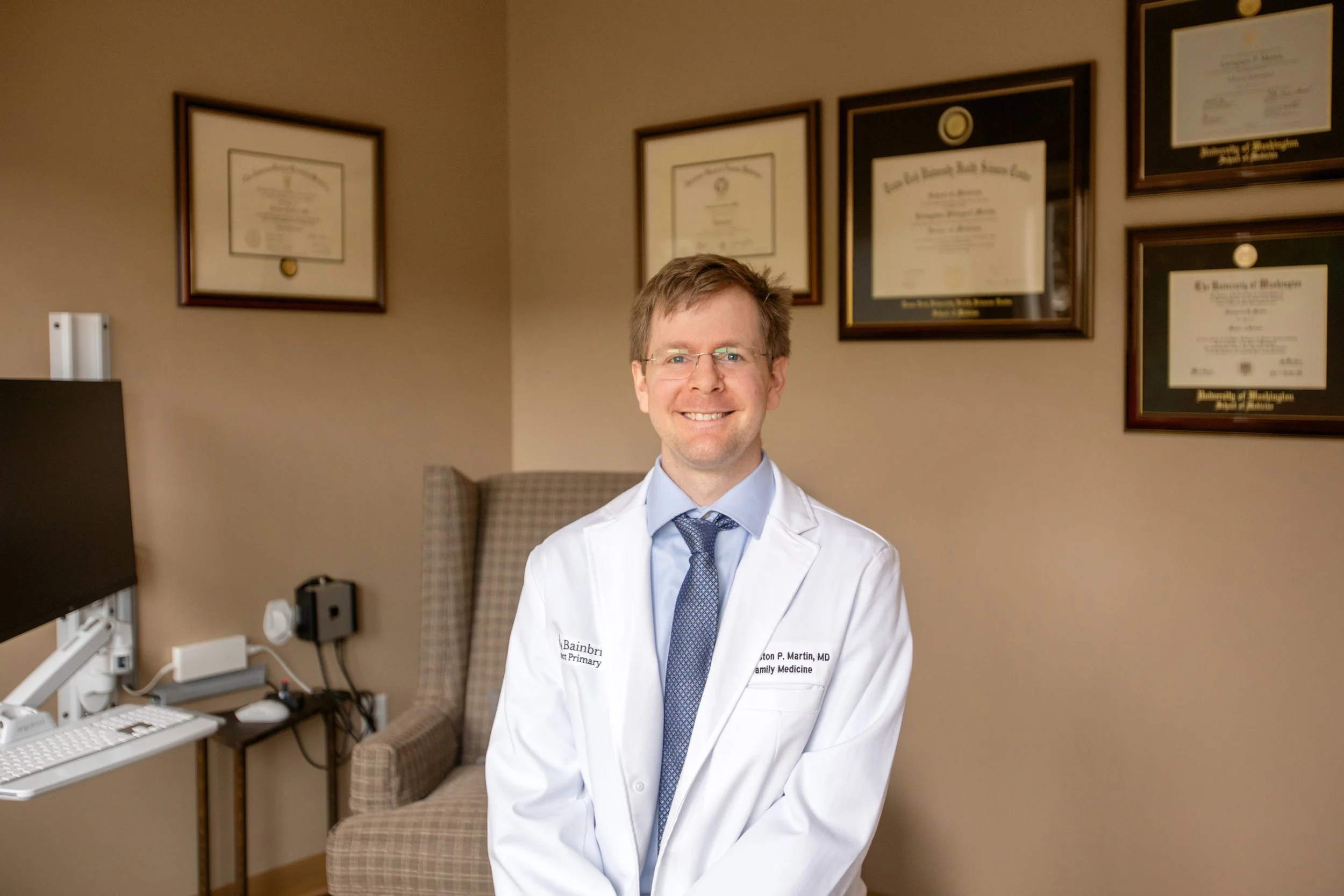 Dr. Martin in consultation room