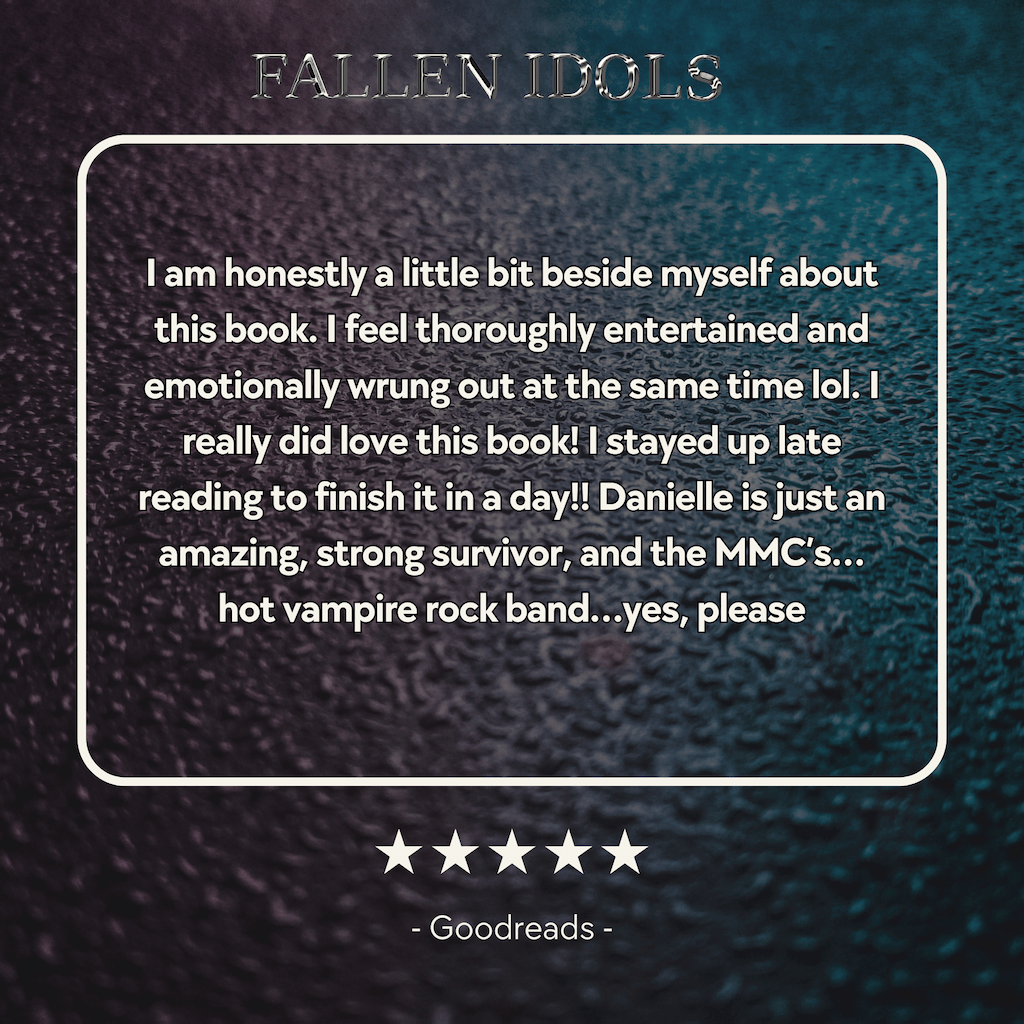 A 5 star review that says "I am honestly a little bit beside myself about this book. I feel thoroughly entertained and emotionally wrung out at the same time lol. I really did love this book! "