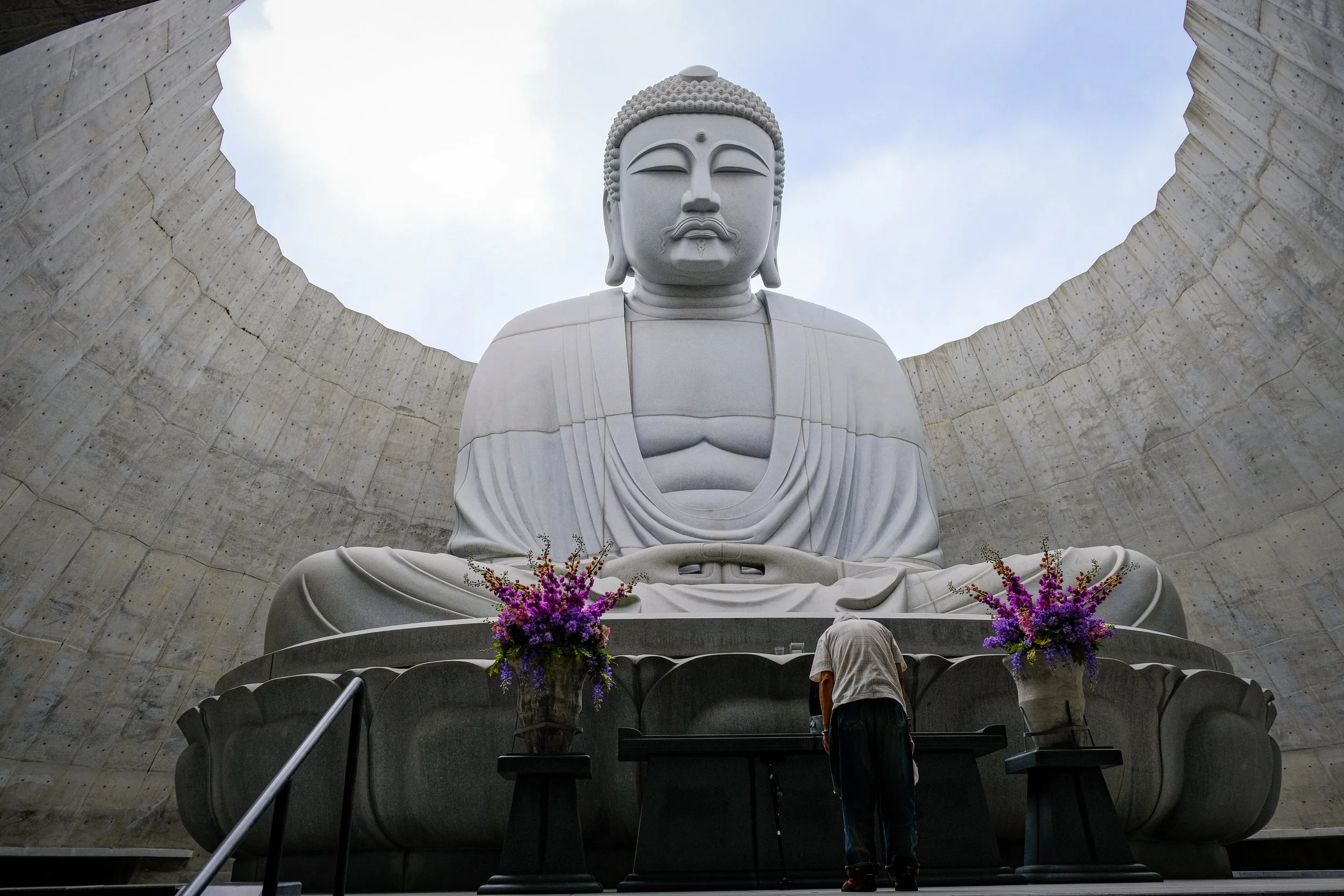 Respects at Hill of the Buddha - Sapporo, Japan