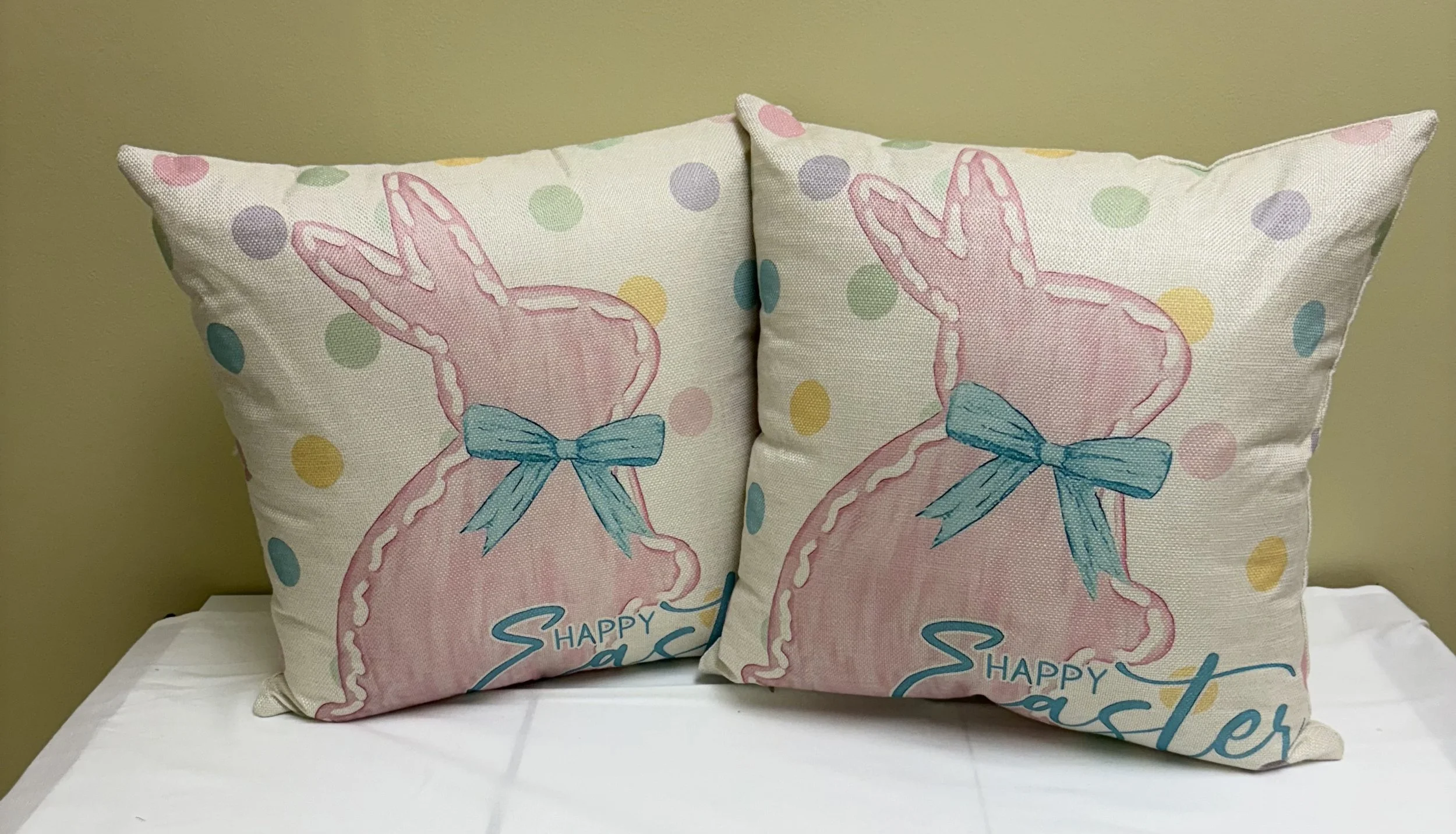 Polka dot Bunny w/ Bow