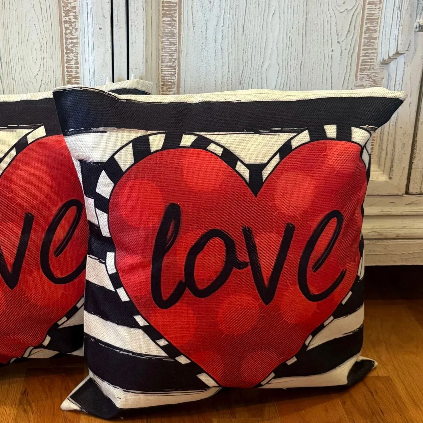 Heart w/ Love (Pair)