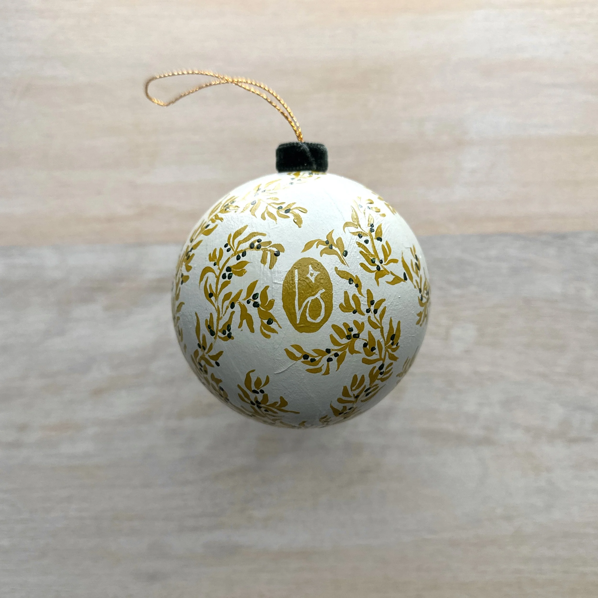 Hand Painted Blair Frazier Art Ornament with Artist Logo on back