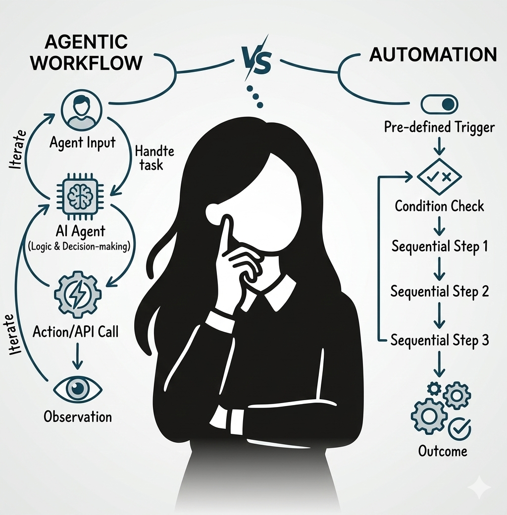 Is It Automation or an Agentic Workflow? Here's How to Tell.