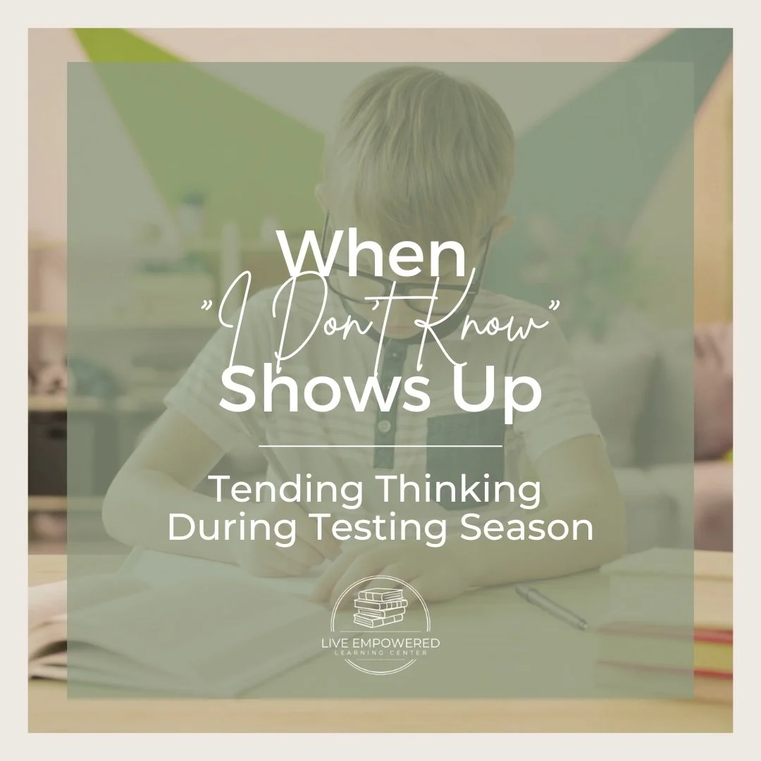 When “I Don’t Know” Shows Up