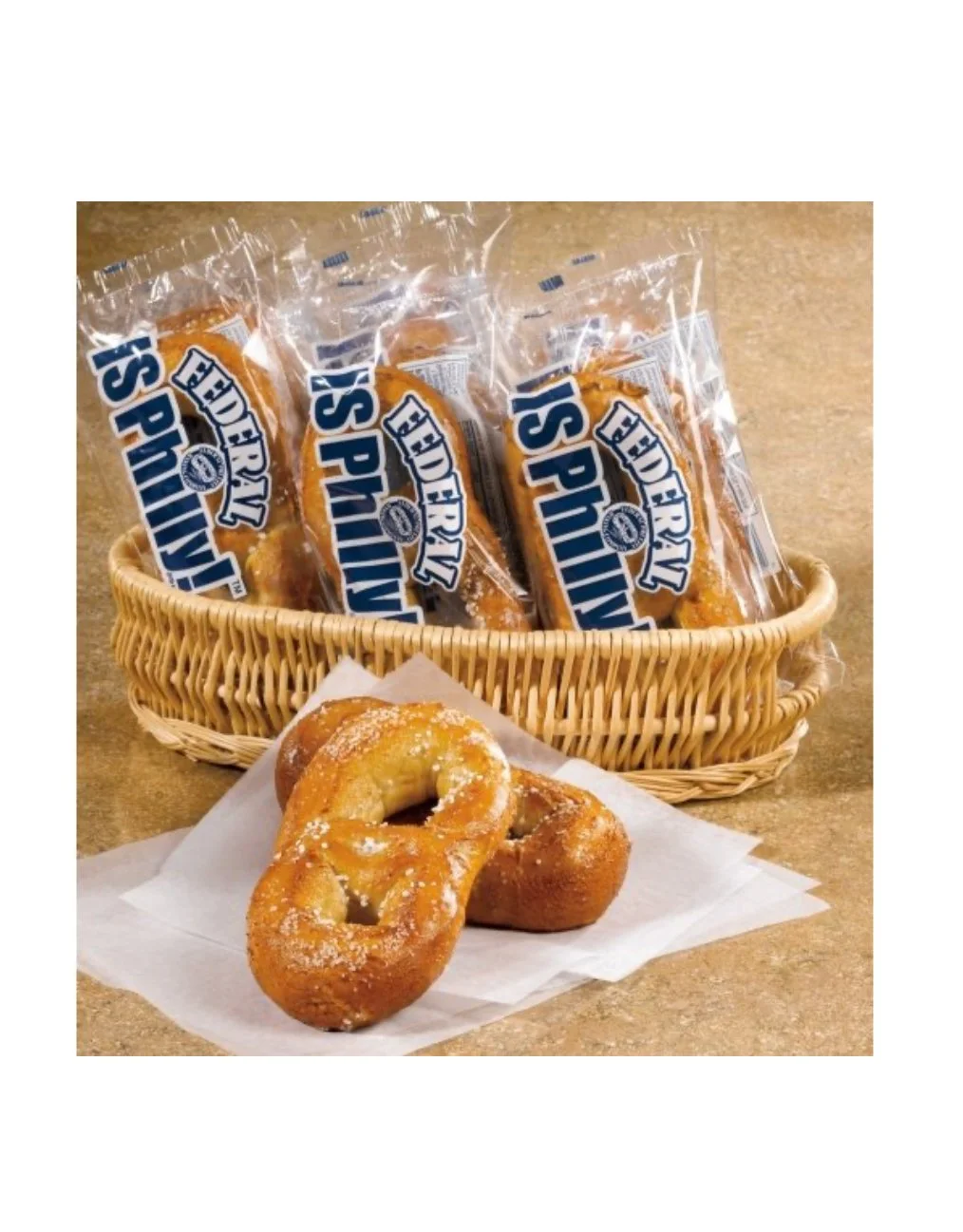 (tsnackzwcandy) FEDERAL IS PHILLY! Pack of 4 Pretzels