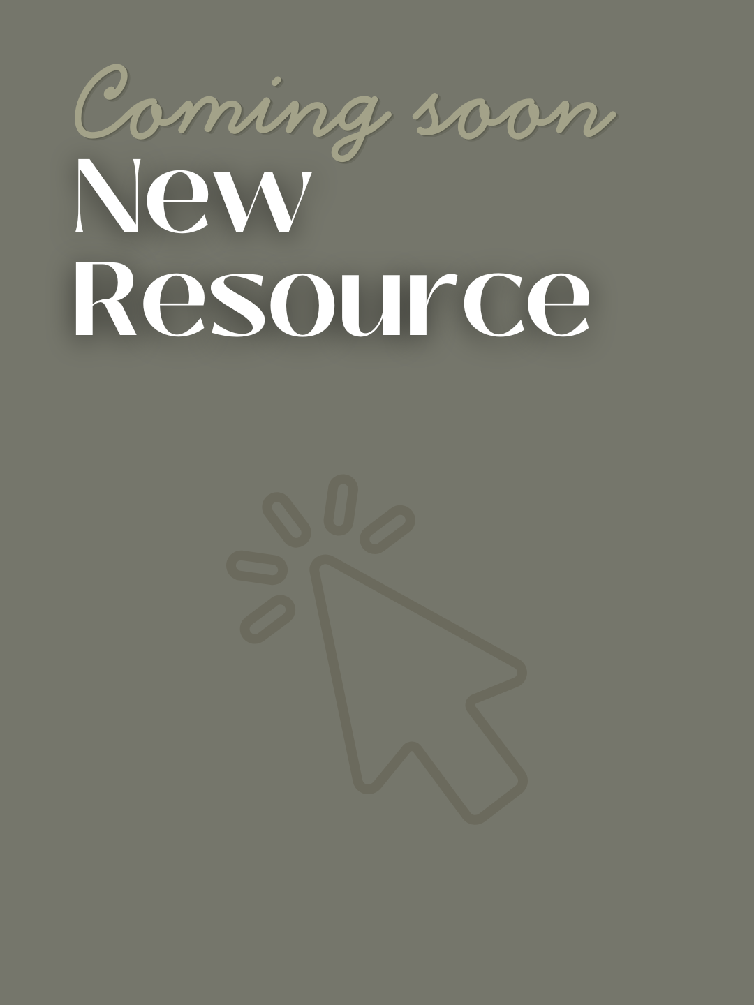 New Resource Coming Soon