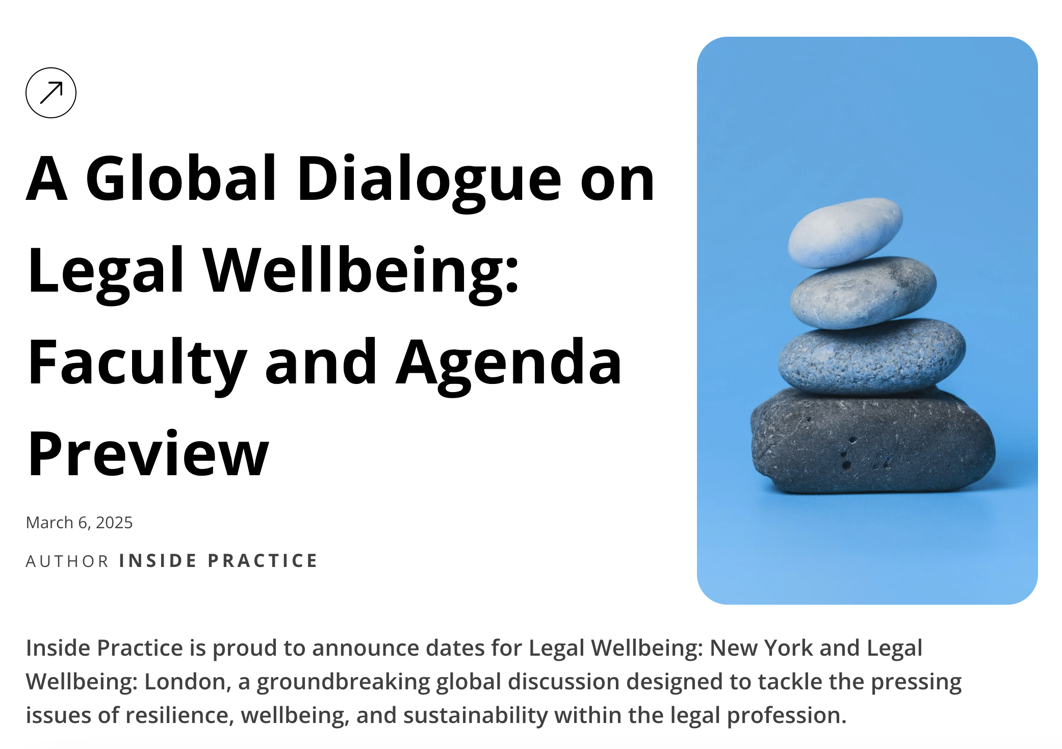 Speaking at Legal Wellbeing: New York – A Lawyer’s Approach to Health and Wellness