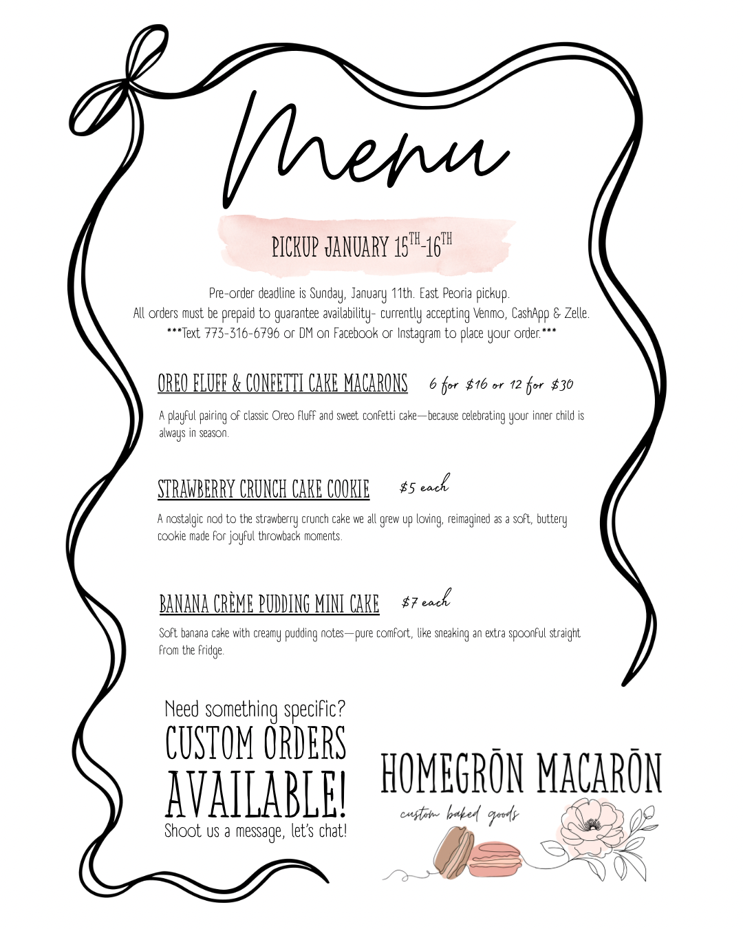 January Menu