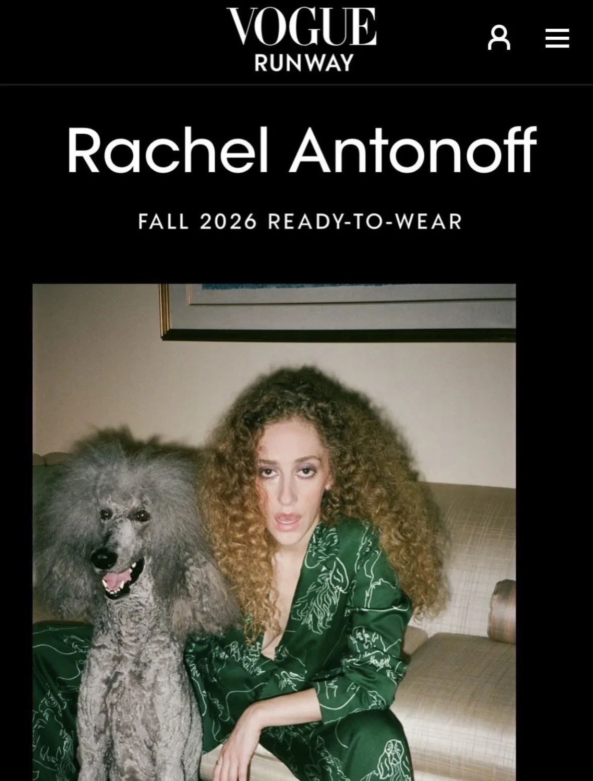 Dog Scrawl in Vogue