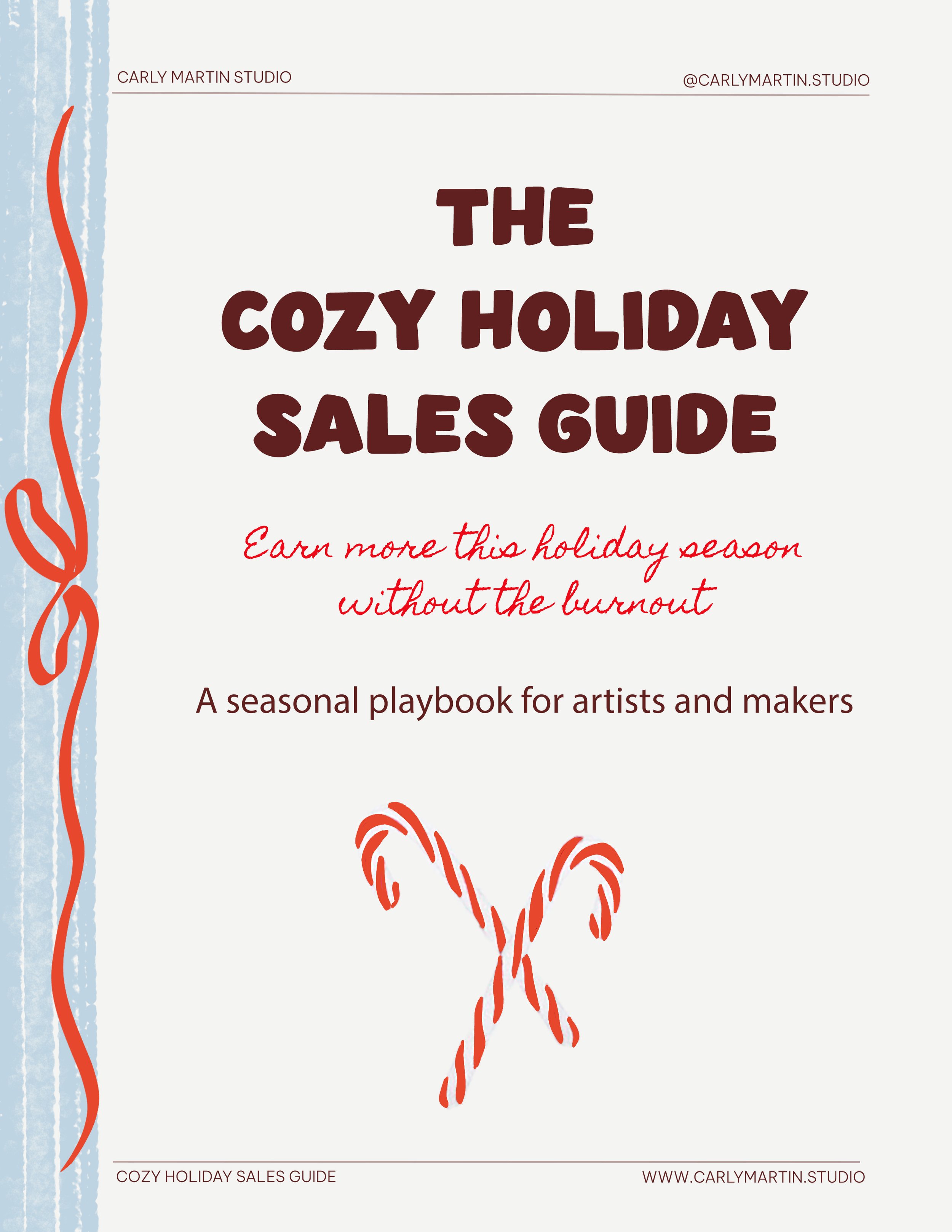 The Cozy Holiday Sales Guide / 5-page digital guide (PDF) · instant download