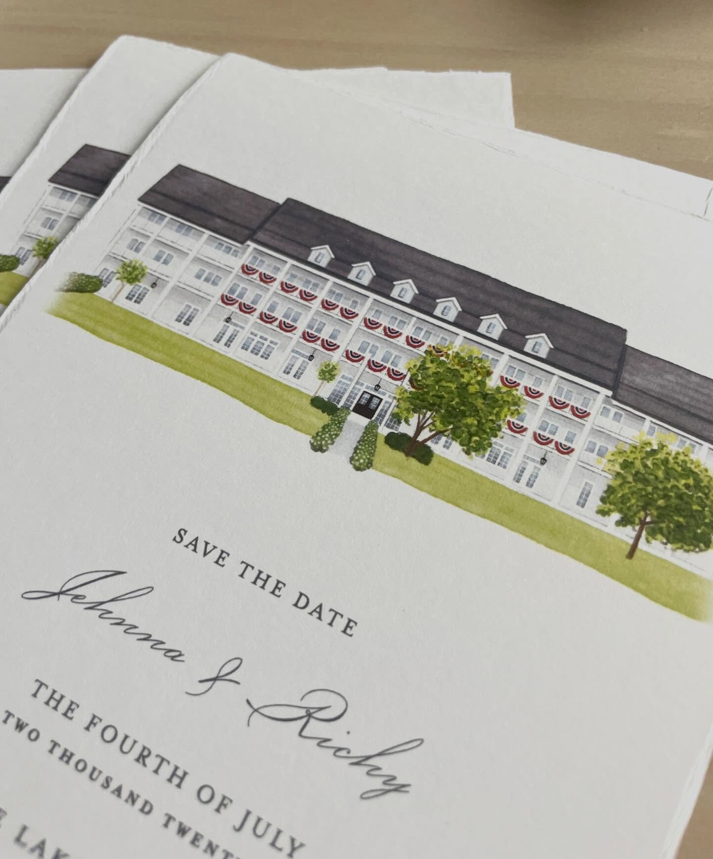 Venue portraits are one of my favorite things to include on a Save the Date. It&rsquo;s such a fun way to give your guests a glimpse into what&rsquo;s to come on your wedding day.

Which illustration is more your style?