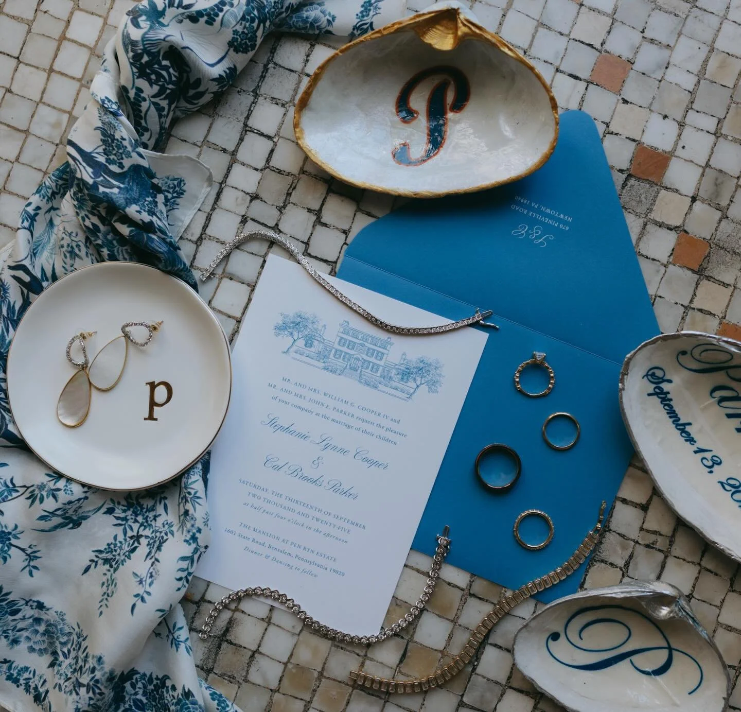 I love the personal details that Steph &amp; Cal included throughout their wedding day. Bet slips, stat sheet programs, personal tambourines, and a unique guest book were just a few of the special touches that made this wedding anything but ordinary.