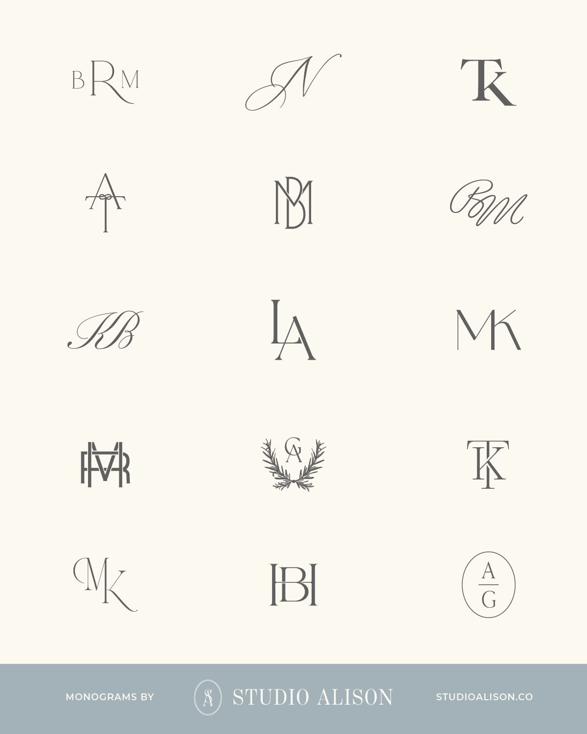 Here are some monograms to brighten the most Monday to ever Monday. I hope your coffees are perfect, your meetings are concise, and you get a really good parking spot 😘

#monogrammonday #monogram #weddingbranding