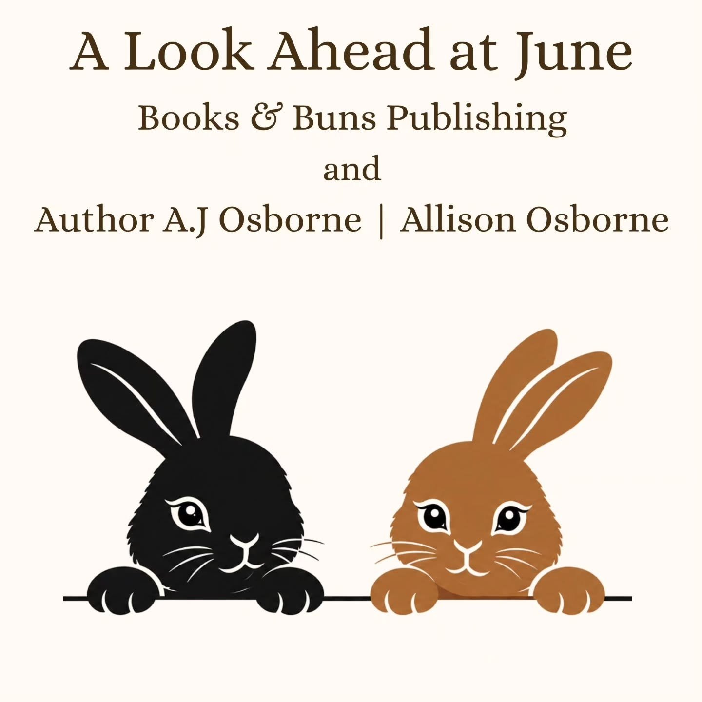 June is going to be an exciting month at Books &amp; Buns! We've got lots of fun book/writing posts on the way, as well as bun-tastic videos and unboxings!

Don't forget to follow @a._osborne here on Instagram and @aosborneauthor on TikTok so you don