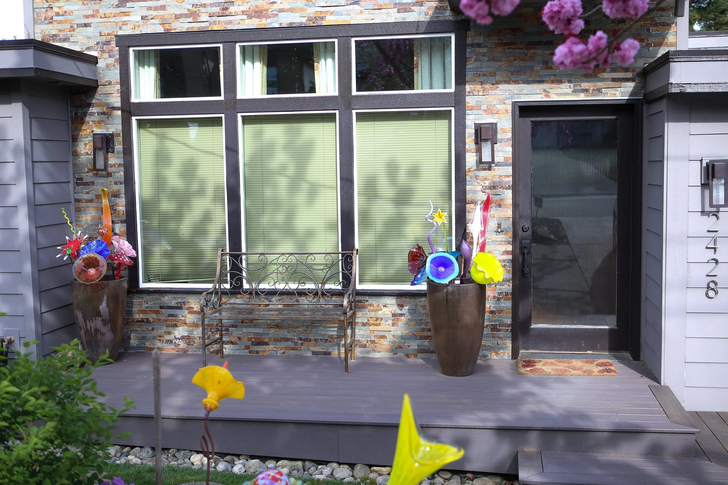 Built this extension for this home with all details and with Trex deck for an elegant entryway.