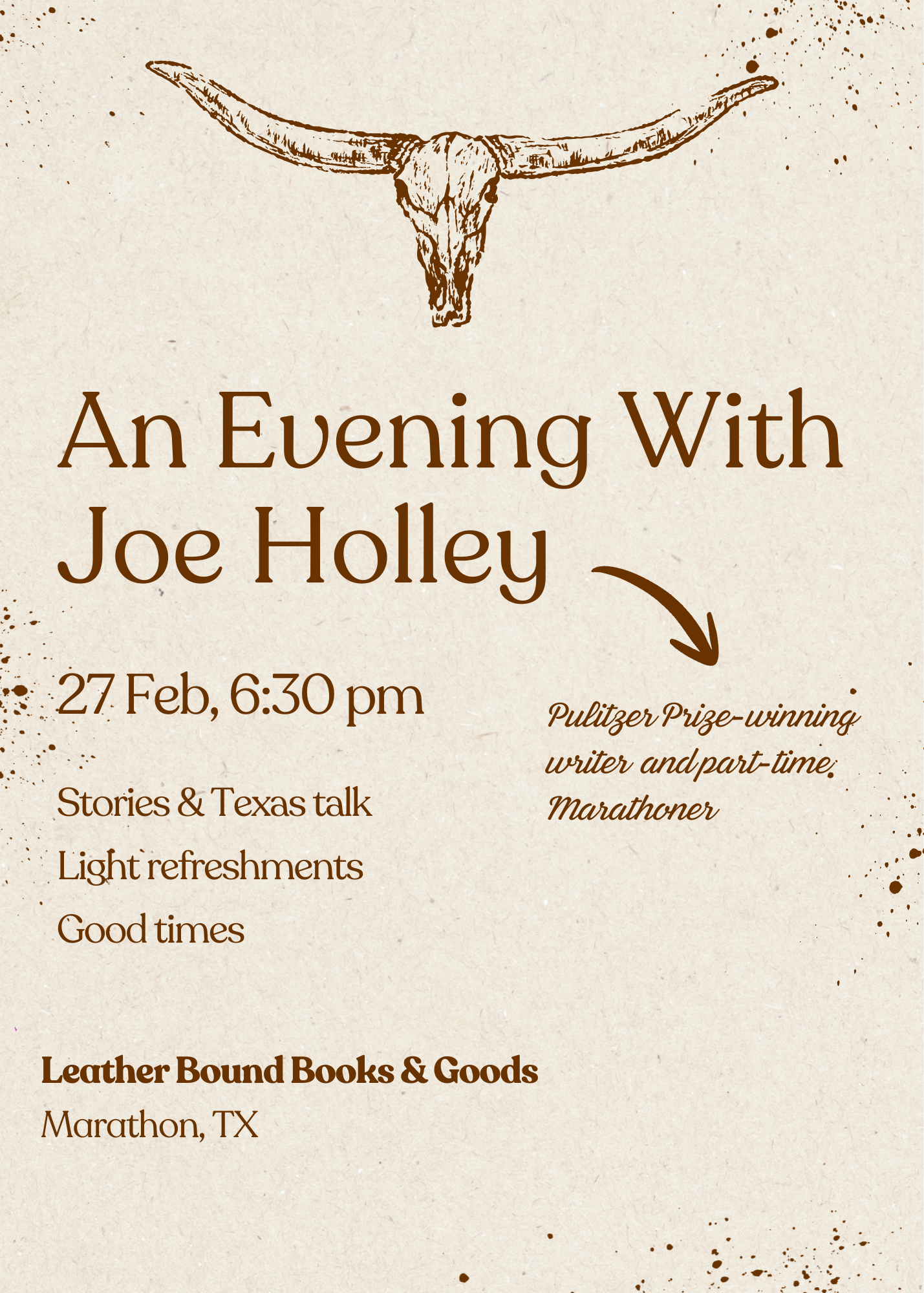 An Evening With Joe Holley