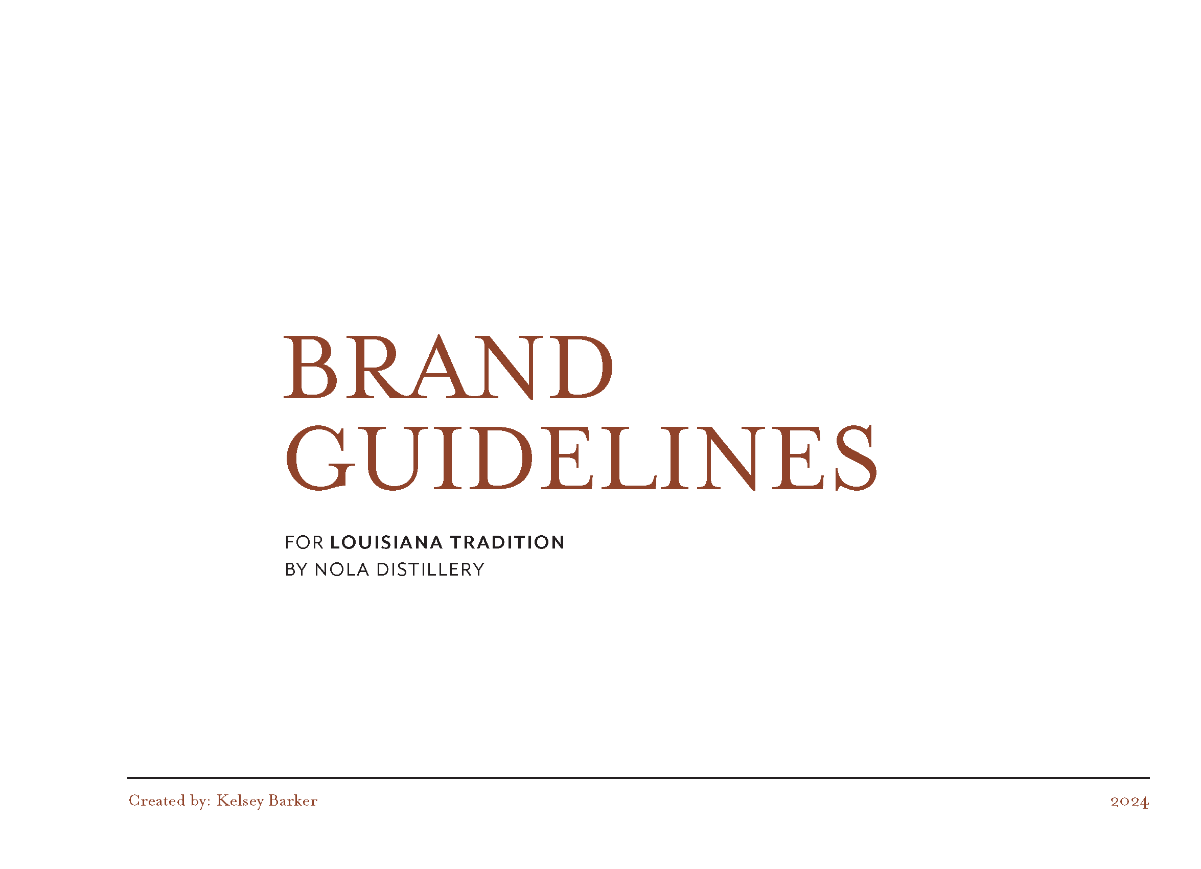 Louisiana Tradition Rebrand - Brand Guidelines