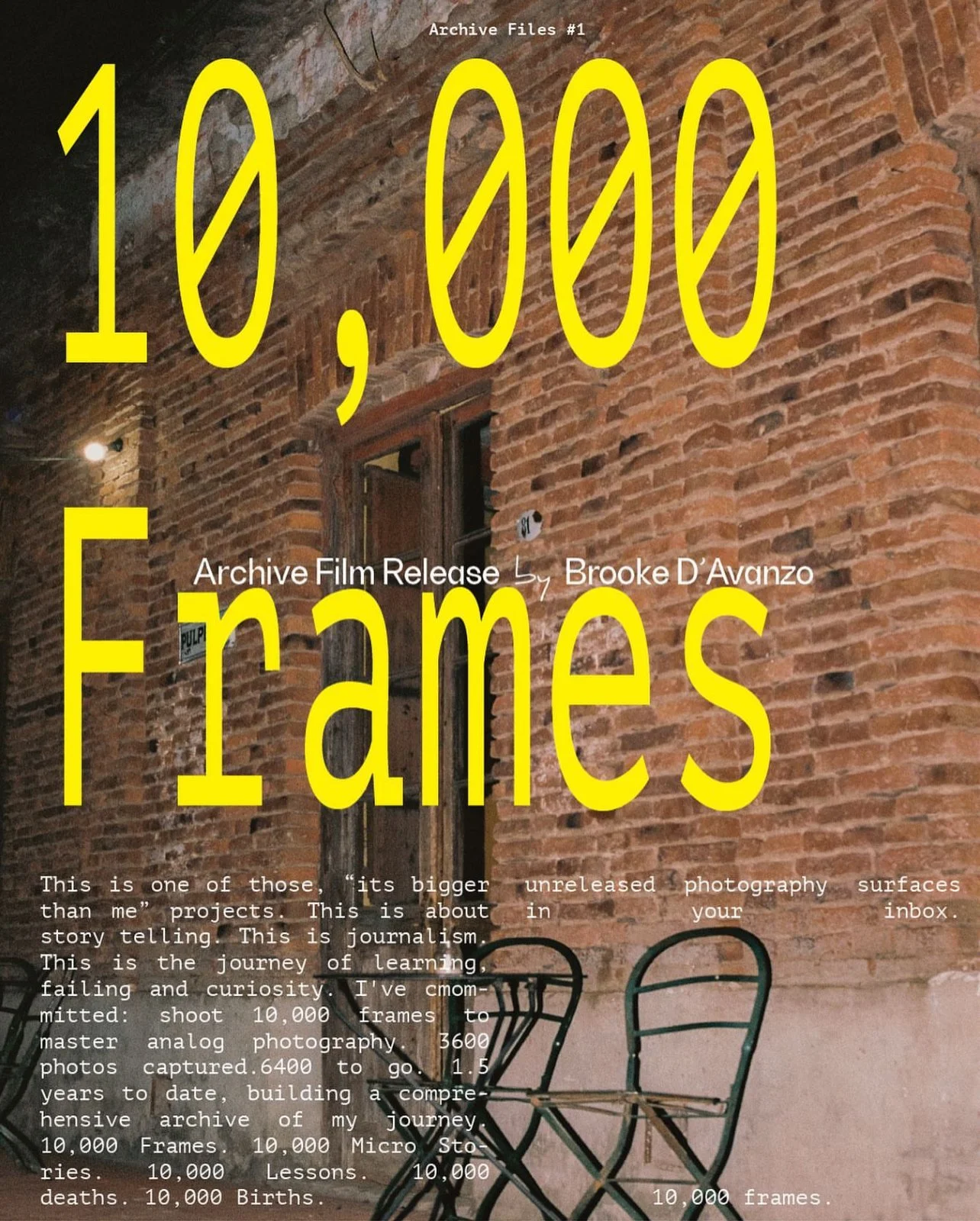 10,000 Frames- Film Archive