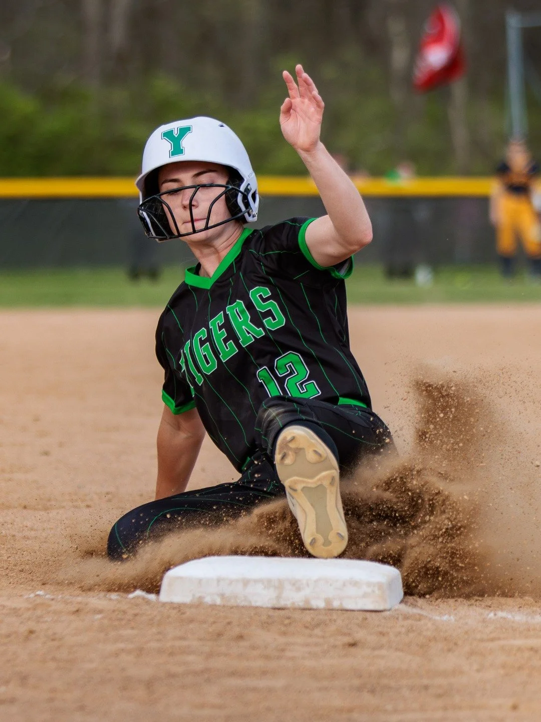 Yorktown varsity softball team defeated Delta Wednesday, April 22 at Yorktown sports complex.