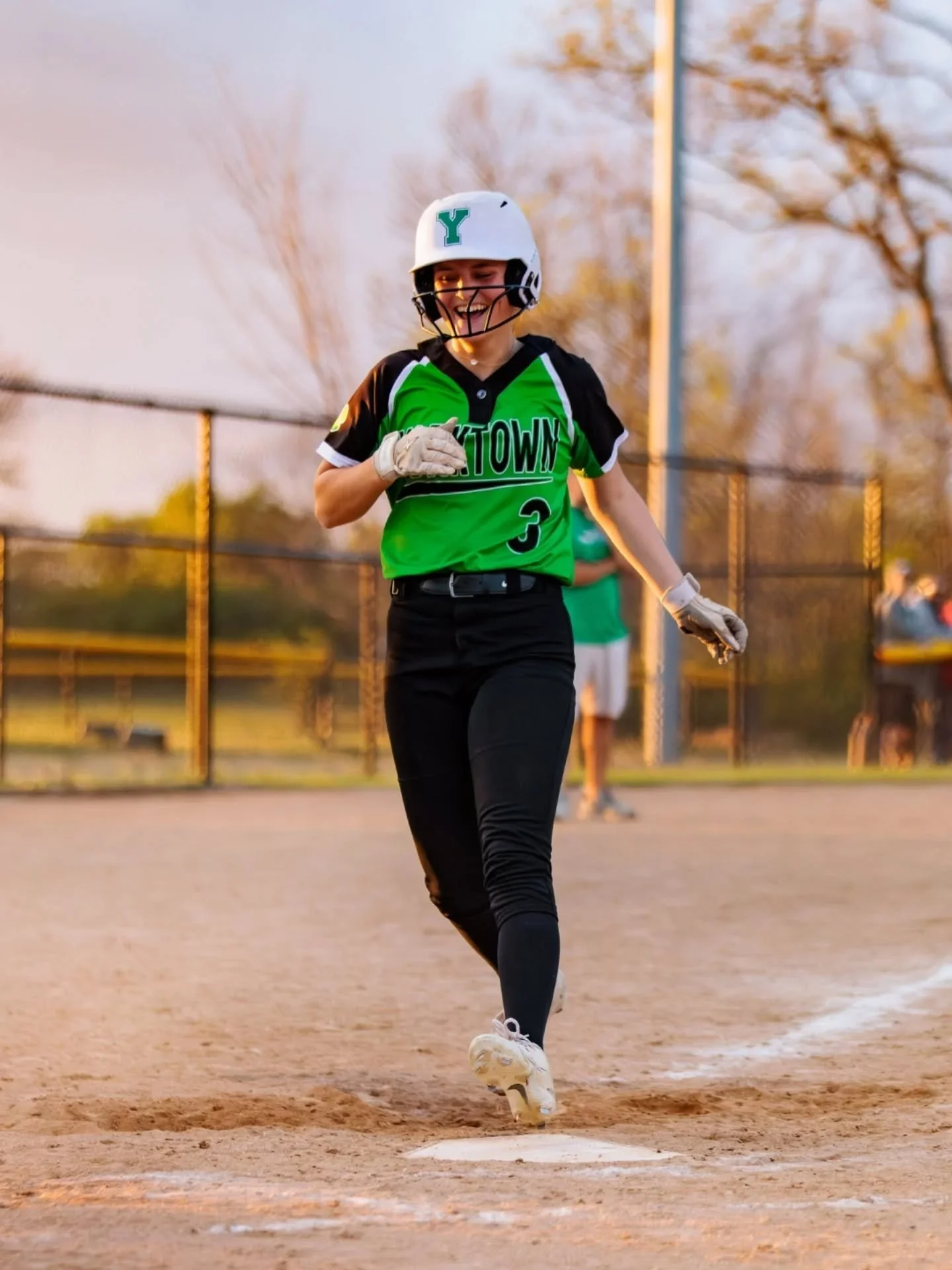 During golden hour Wednesday, April 22, Yorktown JV lost to Delta softball at the Yorktown sports complex.