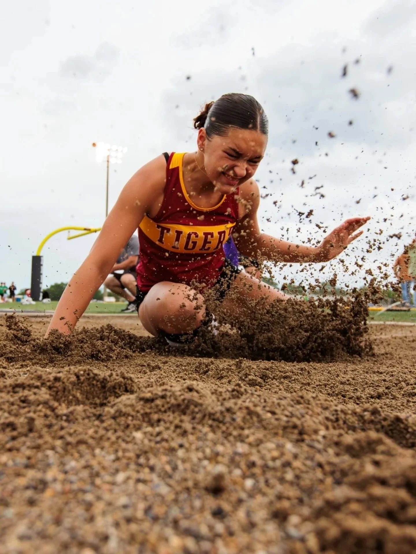 IHSAA Girls Track Sectionals at Delta High School took place on May 19, 2026 despite several lightning delays, with Delta taking the title at the end of the night.

For The Star Press.