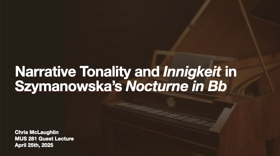 Narrative Tonality and Innigkeit in Szymanowska’s “Nocturne in Bb”
