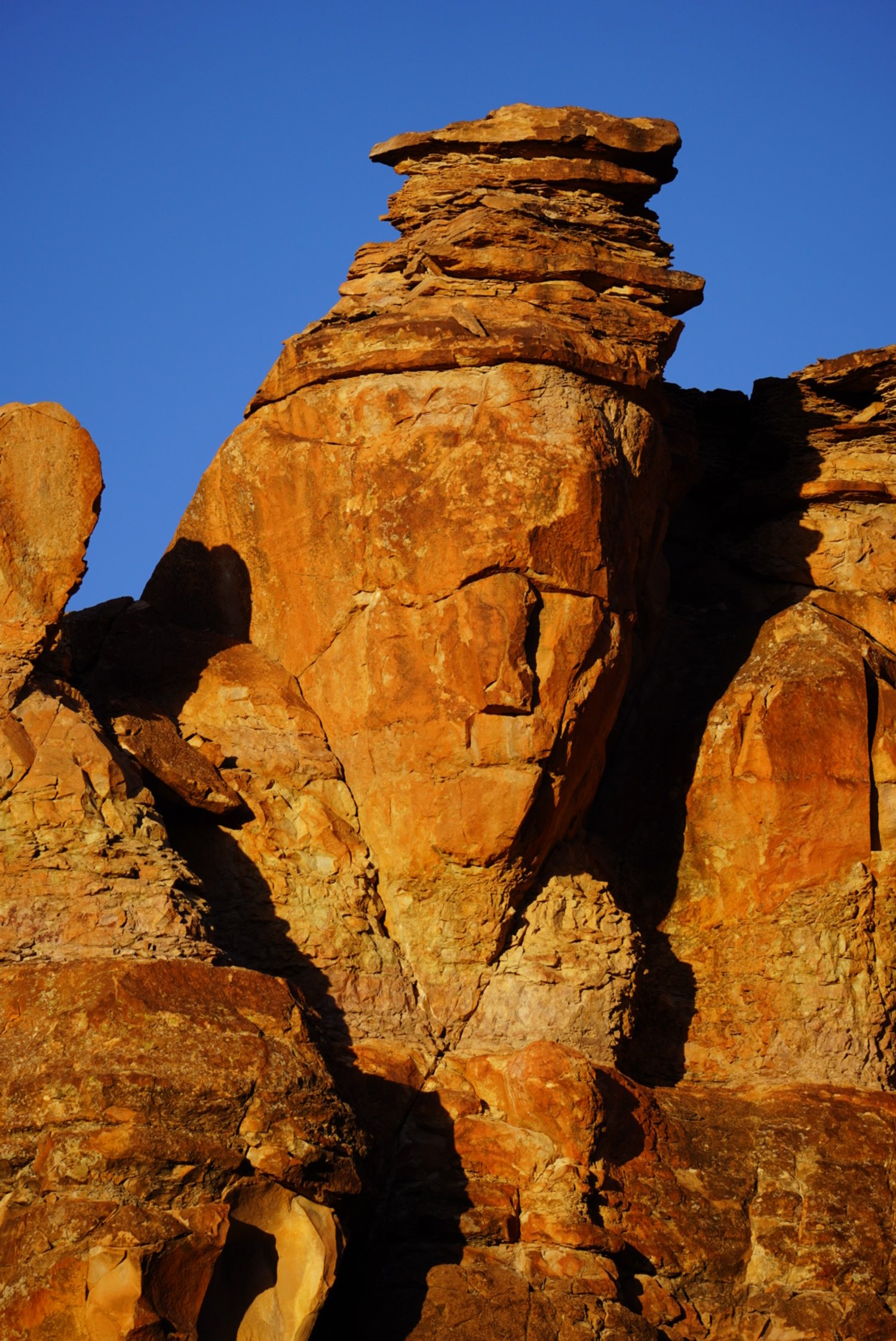 Old Man Rock Face - Big Bend National Park