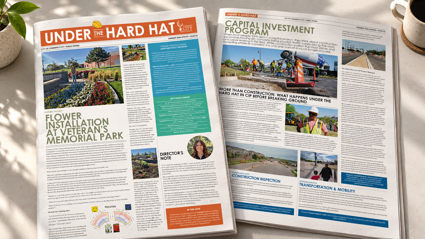 Commerce City Public Works Editorial Design & Creative Direction