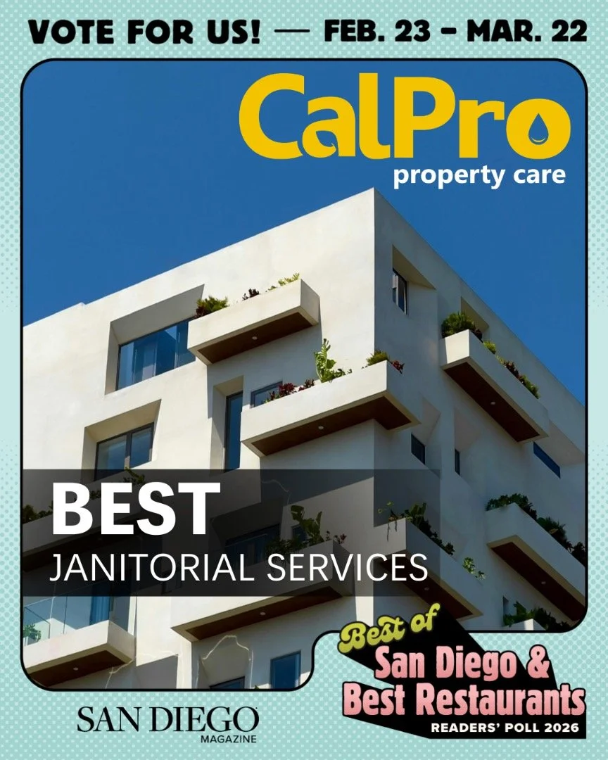 Big news &mdash; thanks to your nominations, CalPro is officially a finalist for @sandiegomag&rsquo;s Best Janitorial Services! 

It&rsquo;s an honor to help keep this city as beautiful as it can be, and we&rsquo;d be honored to receive your support.