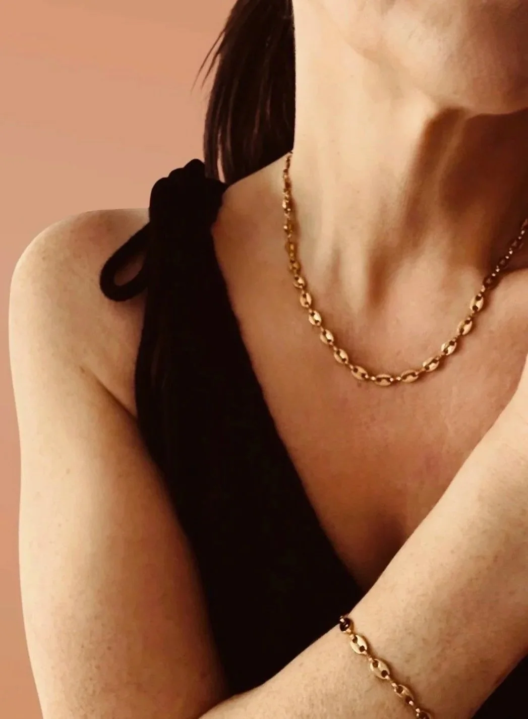 Puffy Mariner Chain Necklace