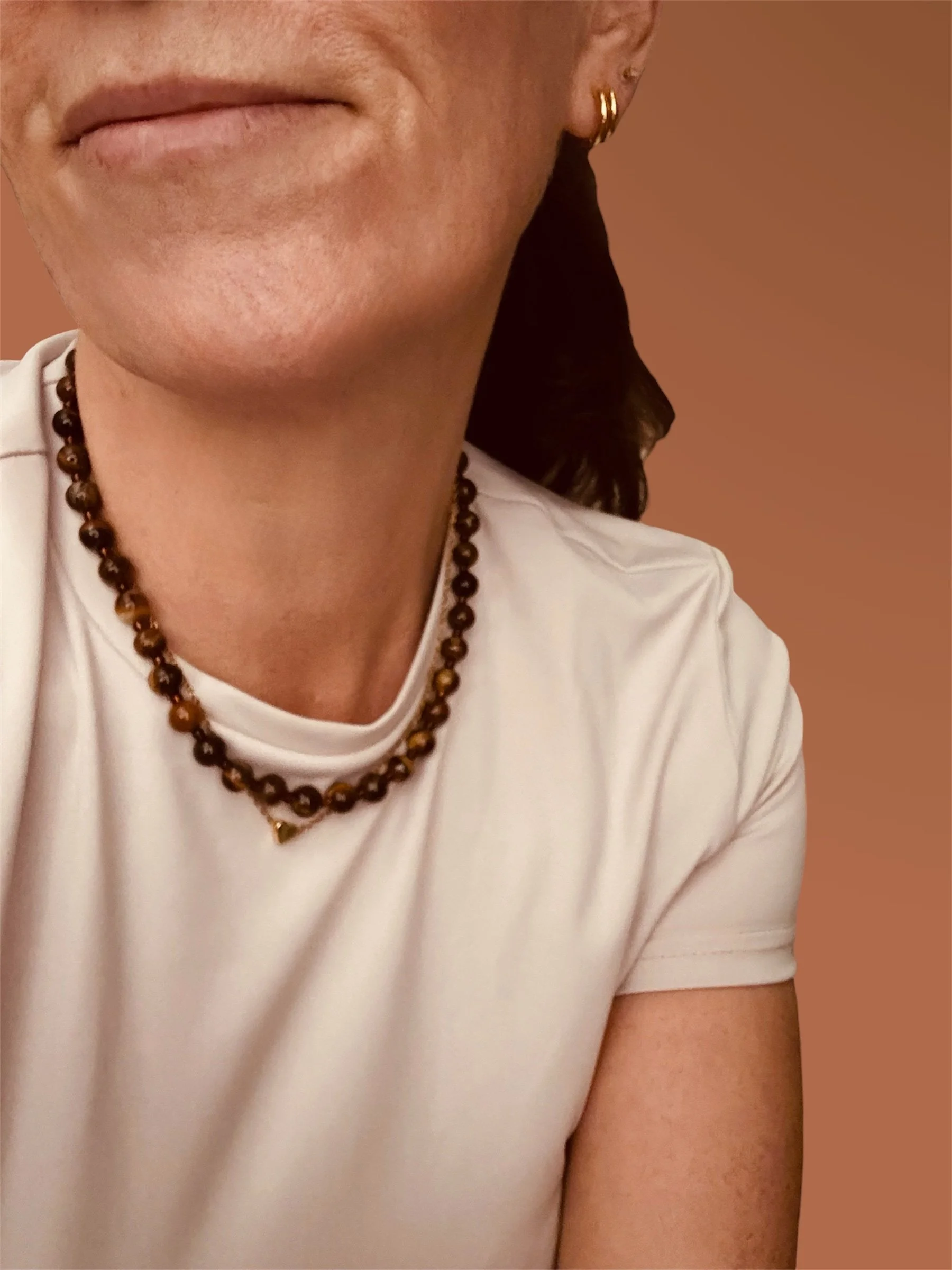 Tiger's Eye Beaded Necklace