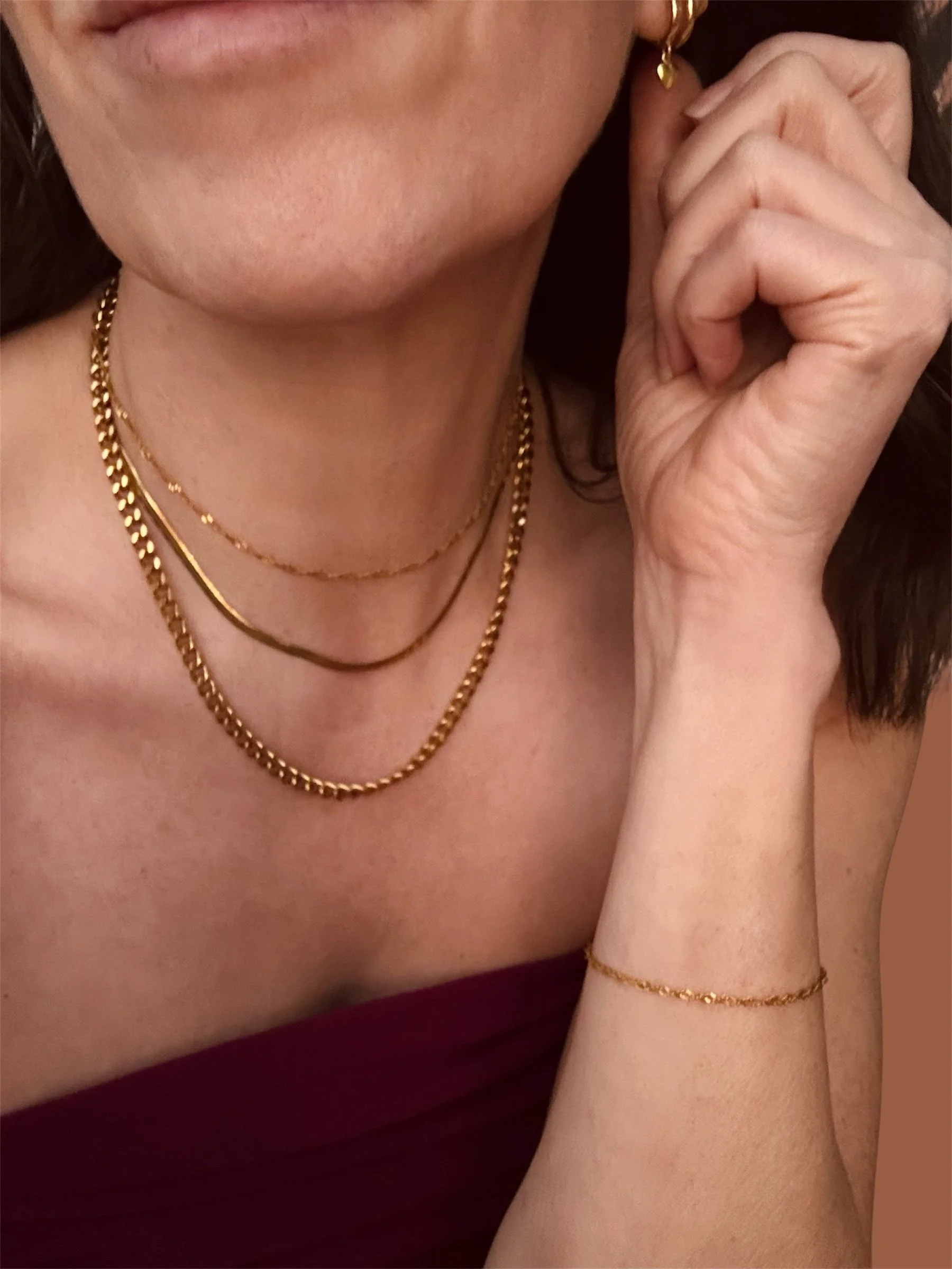 Classic Gold Chain Layering Set