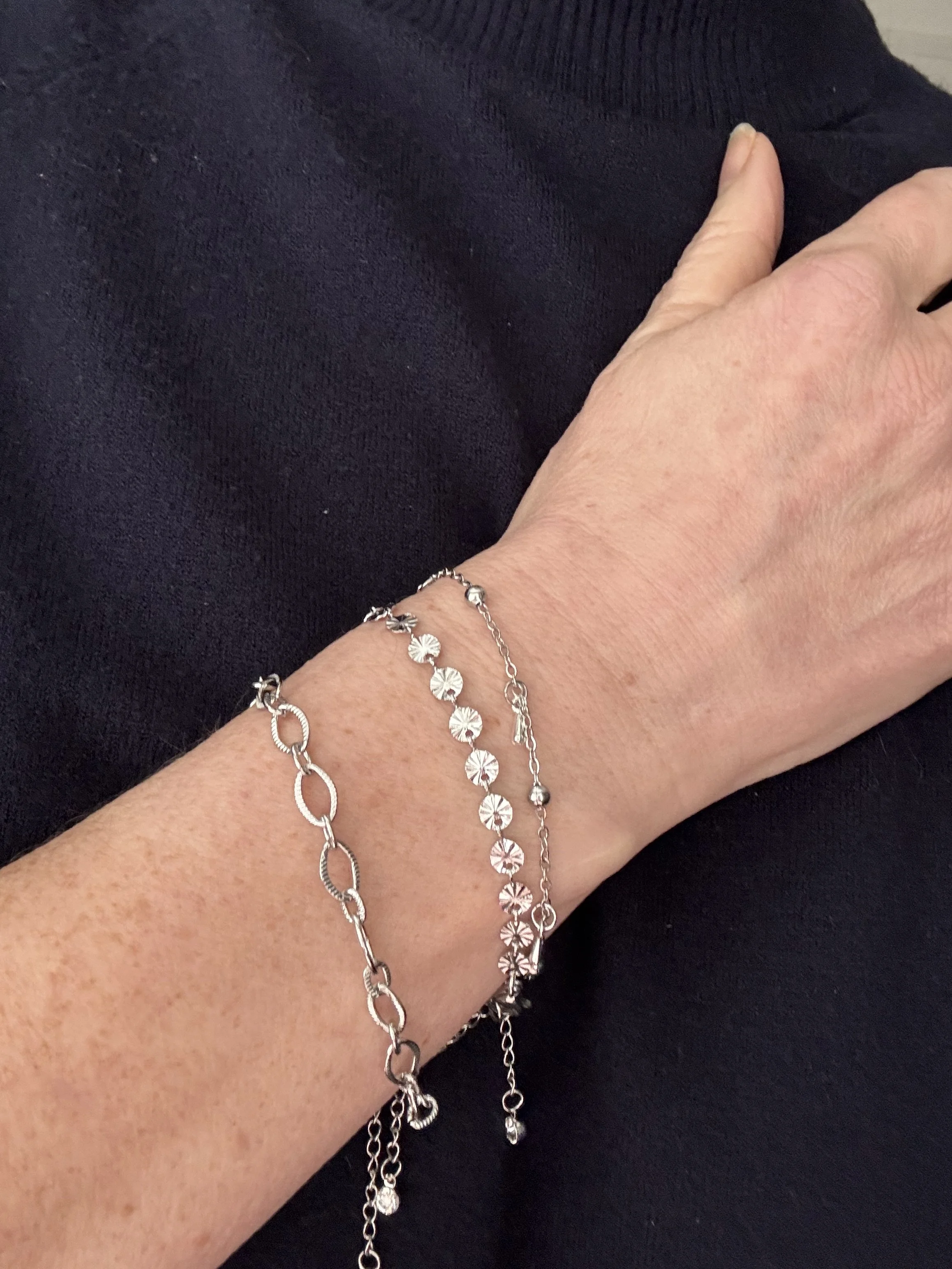 Silver Bracelet Trio