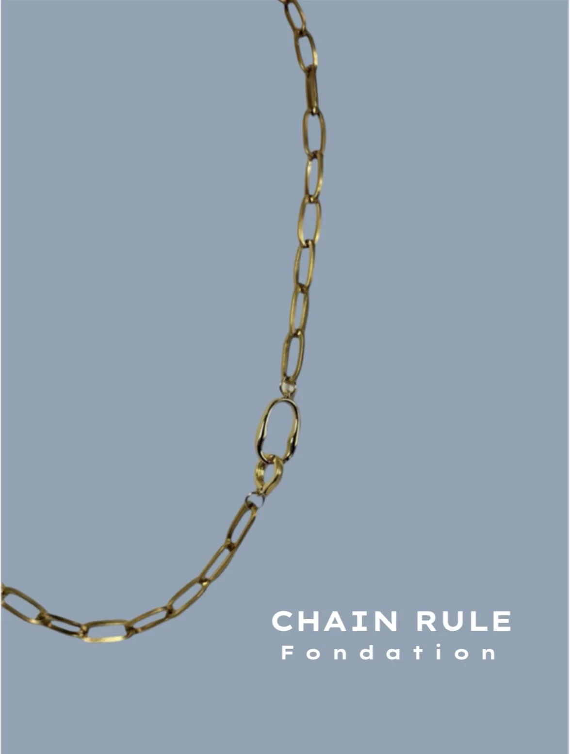 Large Link Paperclip Chain with Buckle Clasp- Foundation Charm Chain