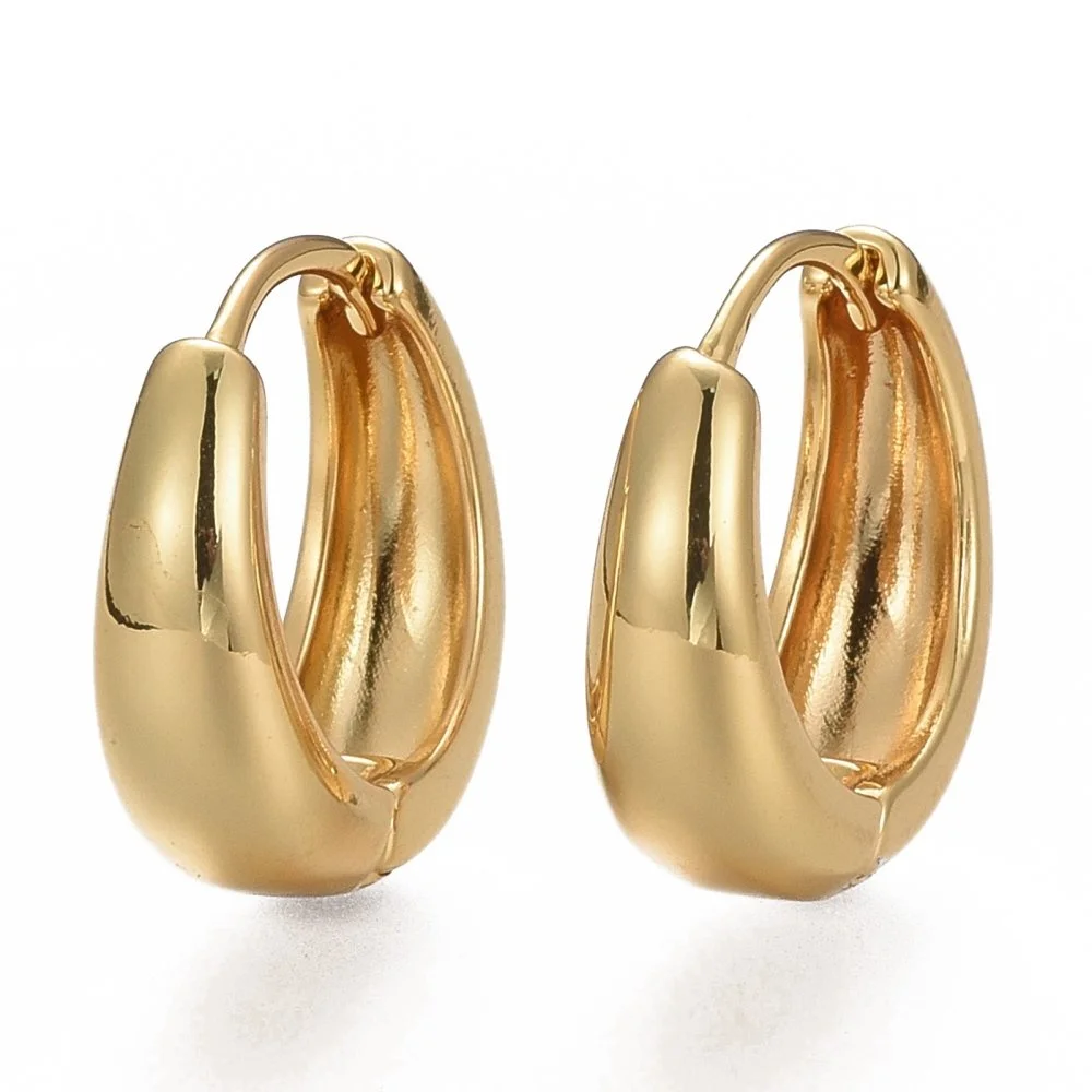 18k Gold Plated Everyday Hoop Earrings