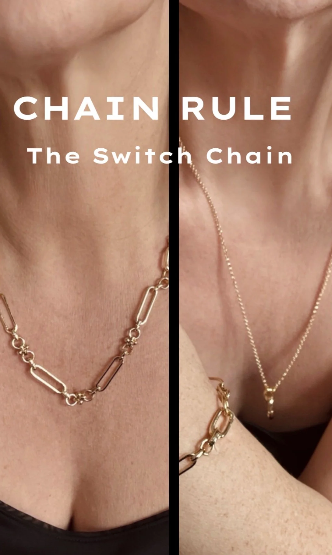 The Switch Chain  - Necklace & Bracelet Modular Set