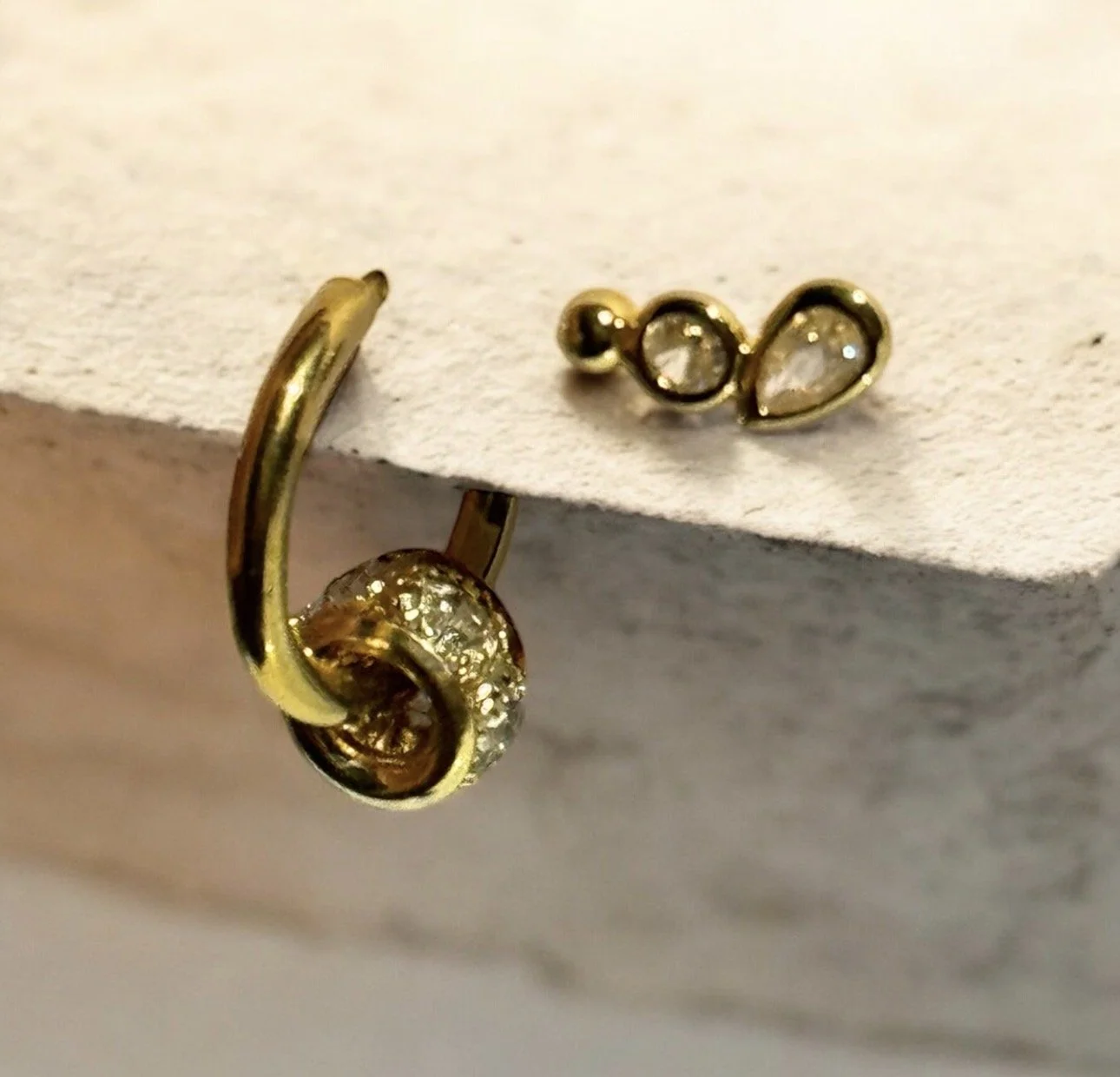 Sparkle Hoop & Stud Earring Set