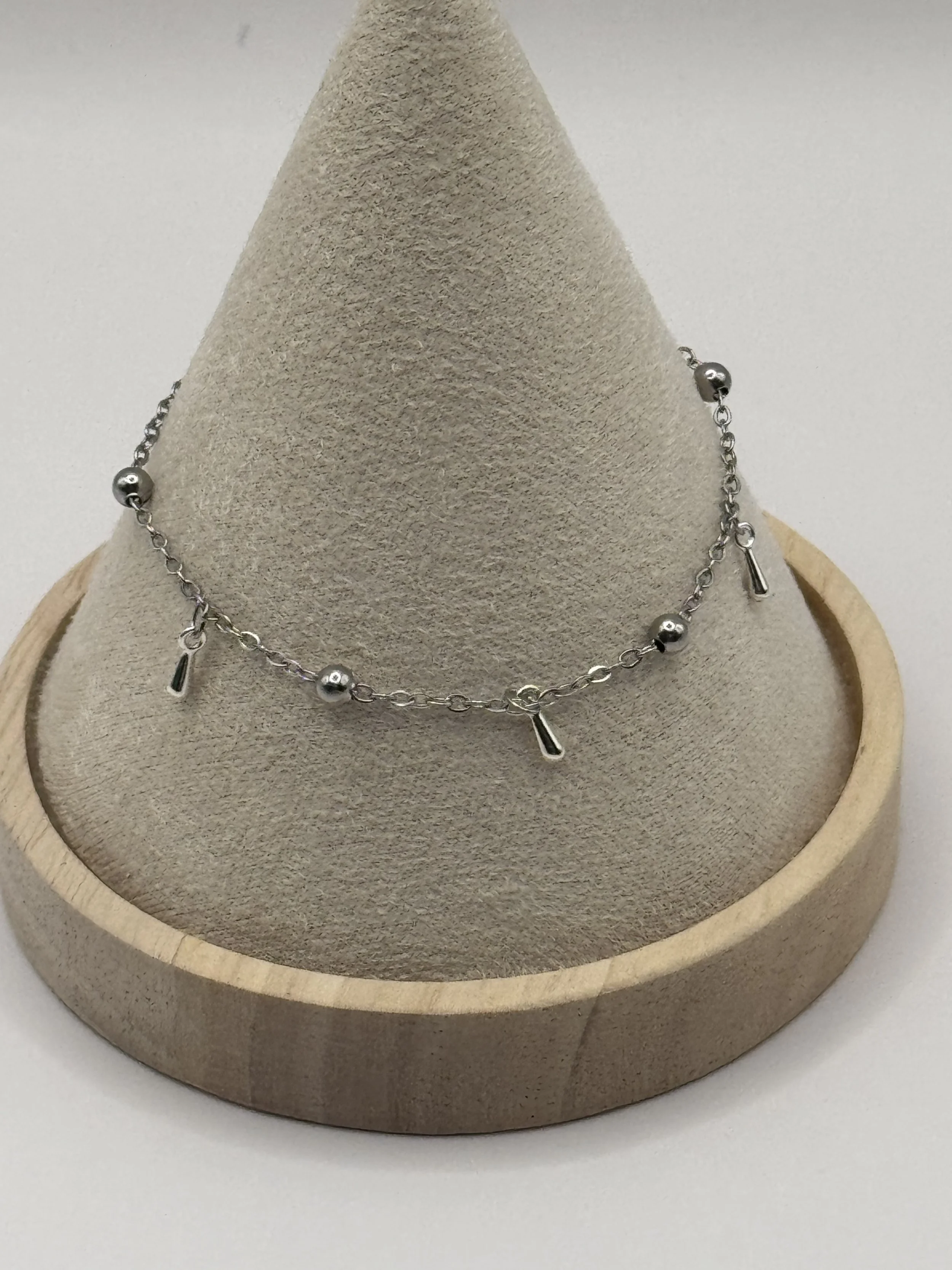 Silver Dewdrop Bracelet