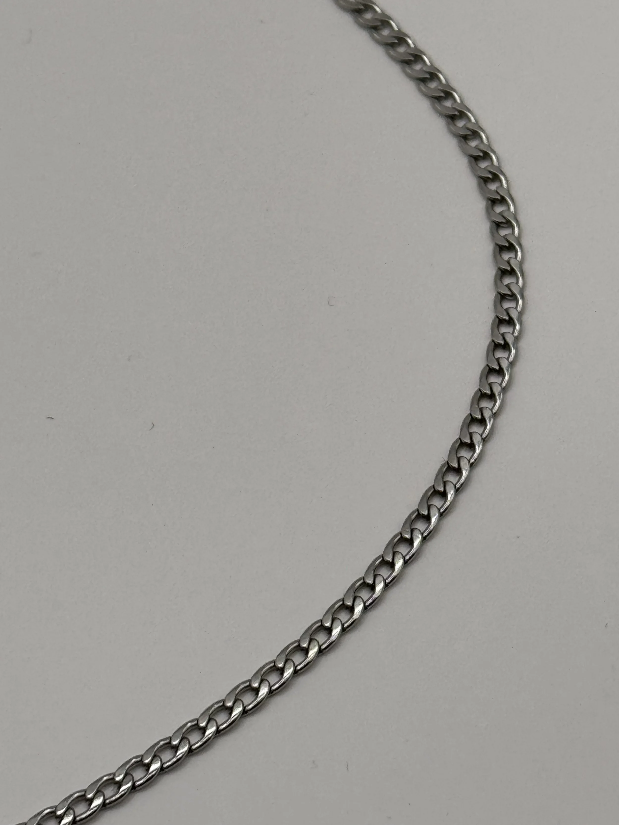 Silver Curb Chain